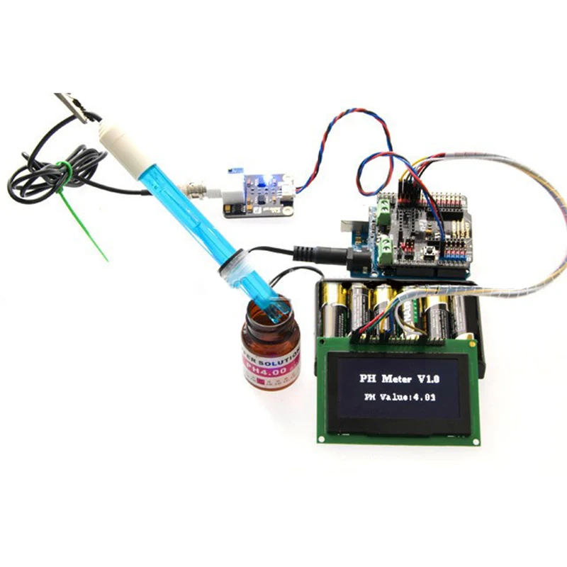 

PH Sensor Module V1.1 + PH Probe AVR Test Code Modules Kit for Aquaculture SKD88