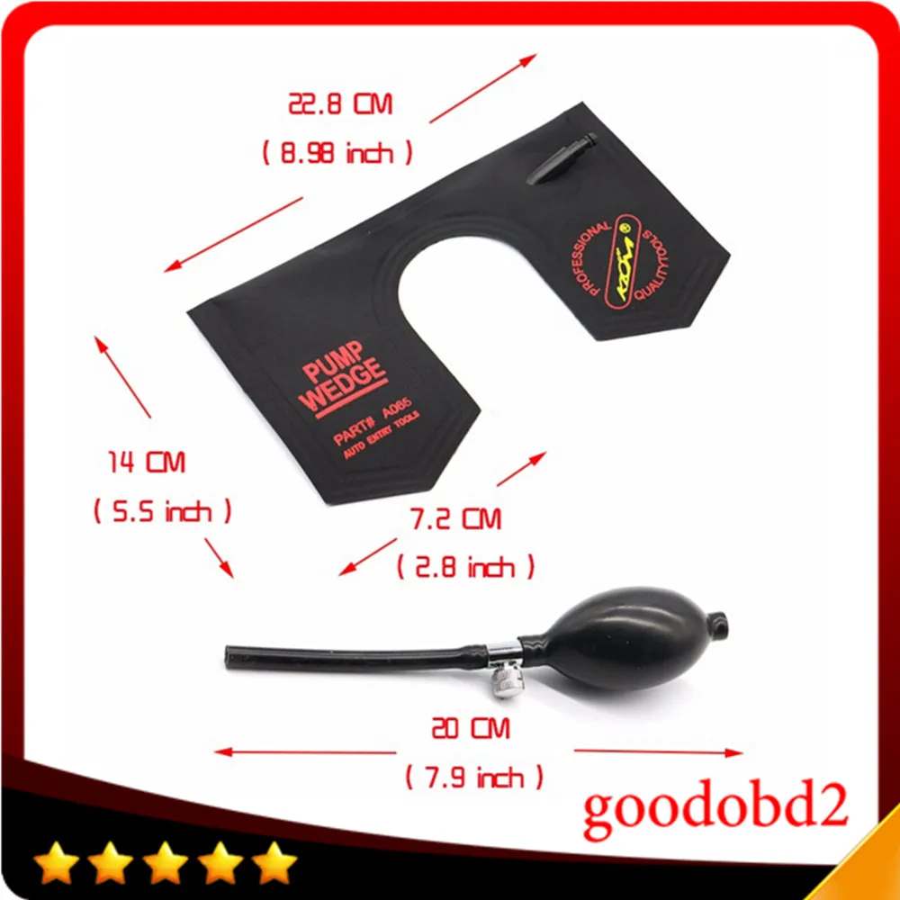 PDR Dent Tool Universal U Shape Air Wedge Pump Airbag Locksmith Tool Lock Pick Opener Tool Black Color for Car Door Windows Door
