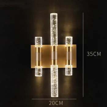 

Post-modern Bubble Crystal Wall Lamp Luxury Bedroom Bathroom Led Wall Sconce Mirror Light Decor Stair corridor Lighting Fixtures