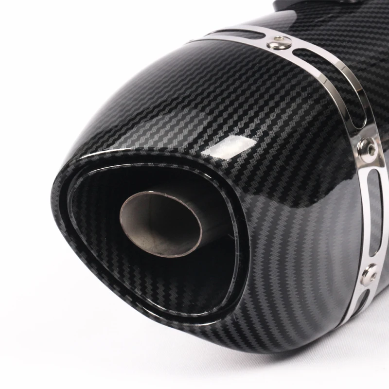 Мото-выхлопная труба глушителя изменение 350 мм нержавеющая сталь Глушитель для мотоцикла система дБ убийца для 38-51 мм ATV Autobike скутер