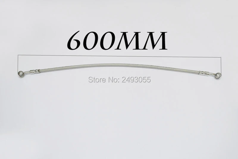 

600MM MOTORCYCLE MADE STAINLESS STEEL BRAKE LINES HOSES 10MM caliber Clutch modification Universal