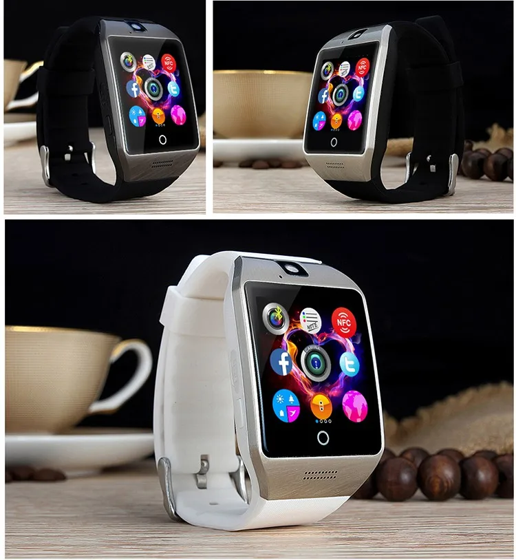 Smartch Smart Watch Q18S Arc Clock With Sim TF Card