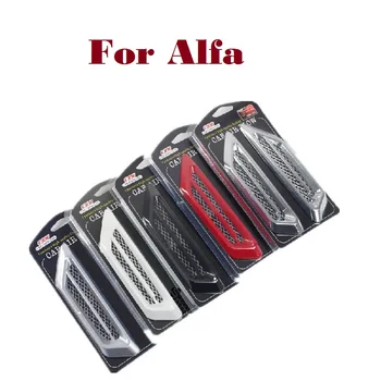 

2017 ABS Simulation Car vents shark gills outlet side stickers for Alfa Romeo 147 156 159 166 4C 8C Brera car styling