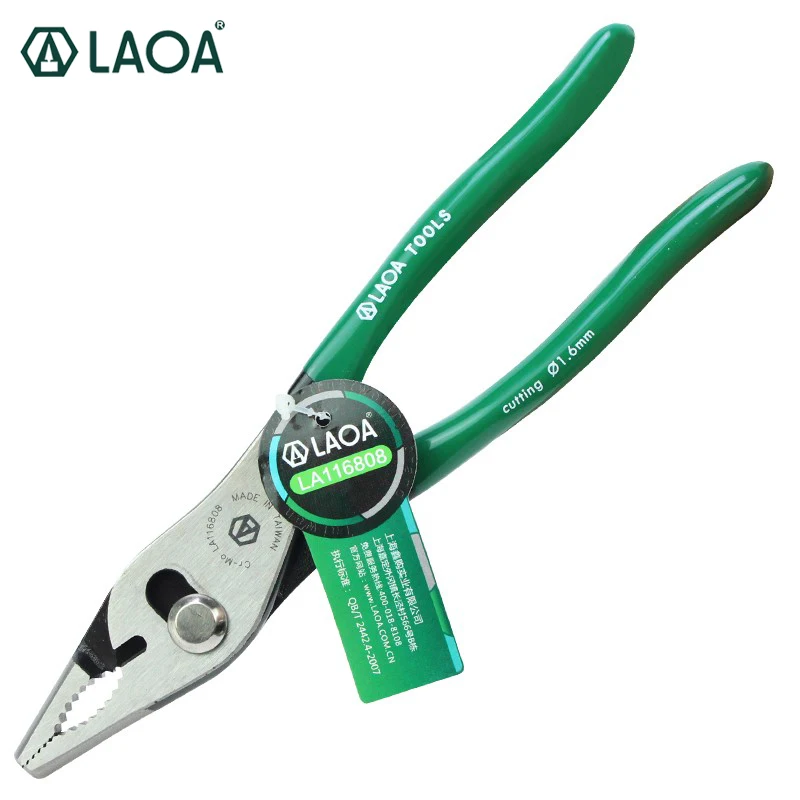 

LAOA Strong CR-MO Multi-functional Slip-joint Plier Originating in Taiwan