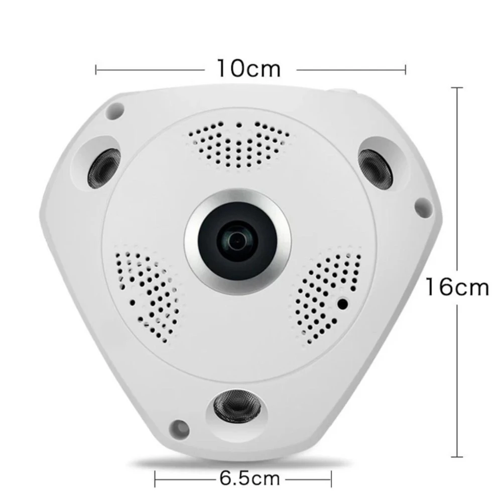 JCWHCAM 3MP 3D VR Cam WIFI IP камера 960P Рыбий глаз объектив HD панорама Wi Fi ИК Ночное Видение CCTV
