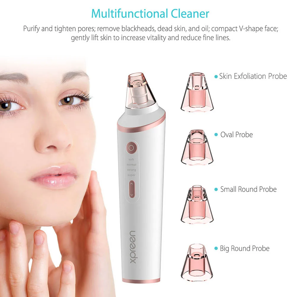 

New Hot Remove Acne Blackhead Clean Instrument Machine Wireless Charging LED Light Skin Care HJL2018