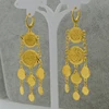 Anniyo Mteal Coin Earrings for Women Gold Color Fashion Jewelry Woman/Girl,Wholesale Earring Coins Arab Symbol of Wealth #056706 ► Photo 3/3