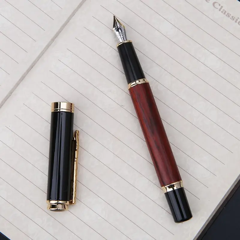 Jinhao 8802 Retro Fashion Fountain Pen Business Student 0.5mm Extra Fine Nib Calligraphy Office Supply Writing Tool