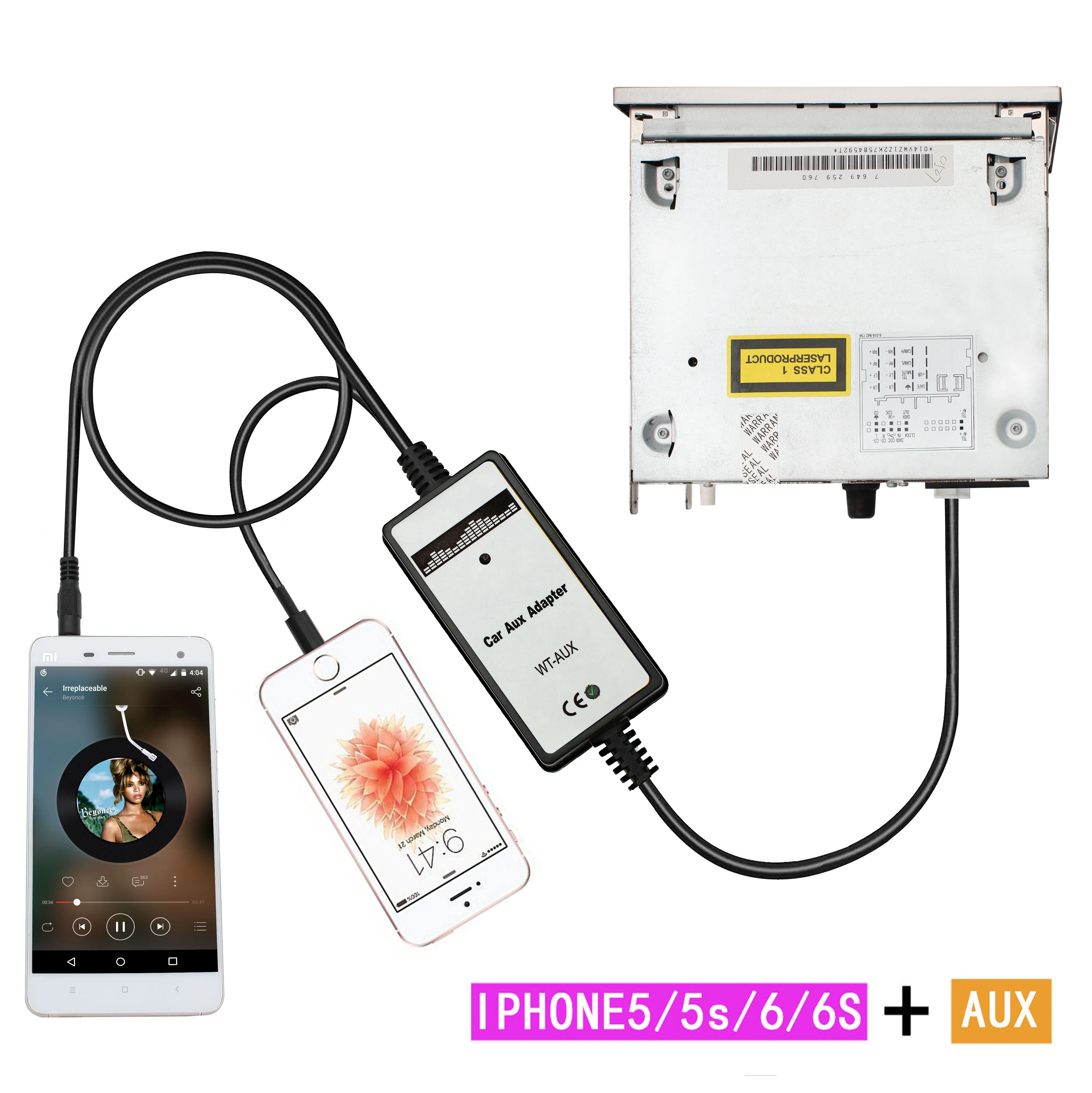 Car Phone Mp3 Player Audio CD Changer 