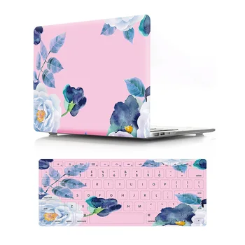 

Floral Laptop Case For Macbook Air Pro 11 12 13 15 Retina for Apple 13.3 inch Touch Bar Flower Notebook Sleeve + Keyboard Cover