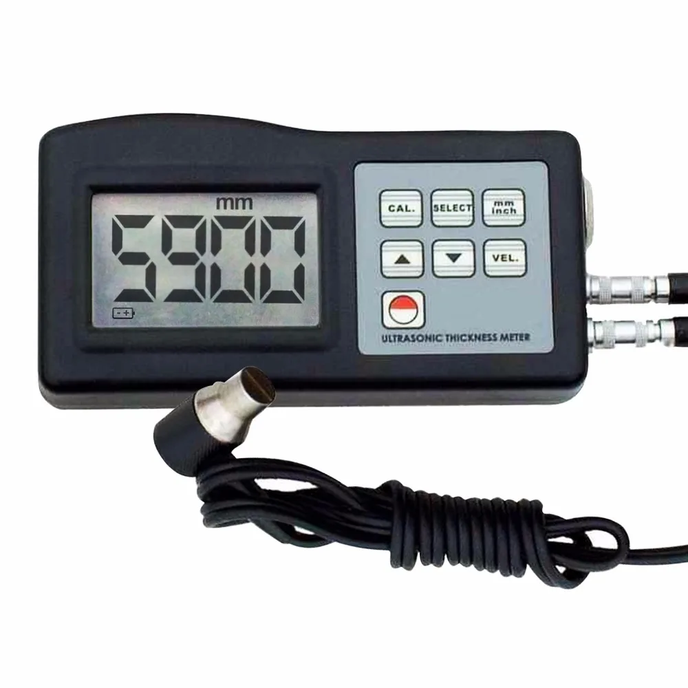 

Handheld Digital Ultrasonic Thickness Gauge Meter 1.0~200mm (0.039~7.87in) Measuring Range Tester Metal/Non-Meta