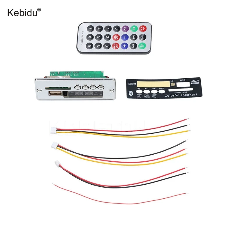 Kebidu 2017 Горячая Распродажа USB mp3 плеер плата Bluetooth Handsfree модуль с пультом