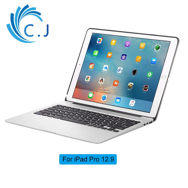 Для Apple iPad Pro 12 9 Bluetooth беспроводная клавиатура с крышкой из алюминиевого сплава 7