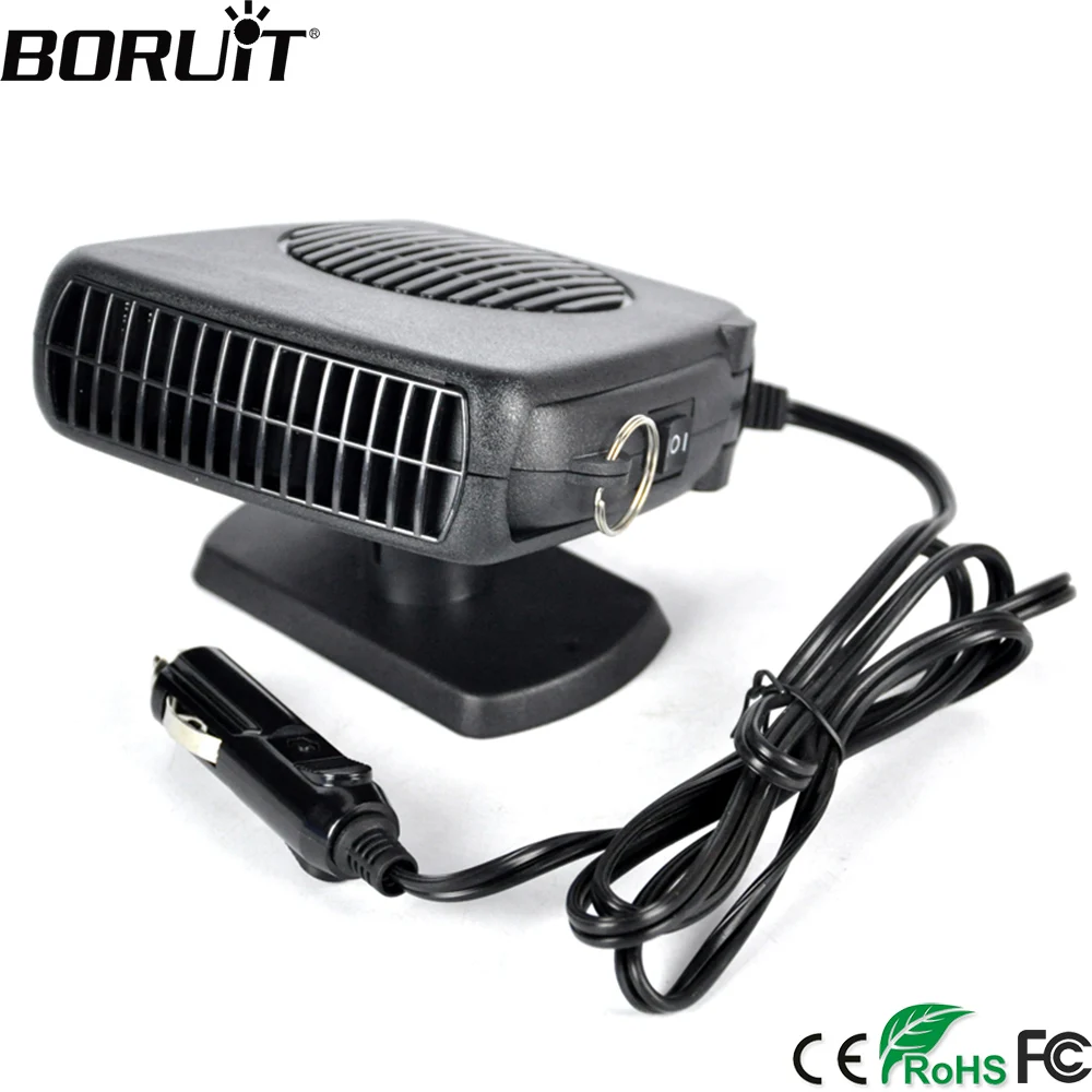 BORUiT 2 in 1 Car Heater Heating Fan 12V 150W Dryer Windshield Demister