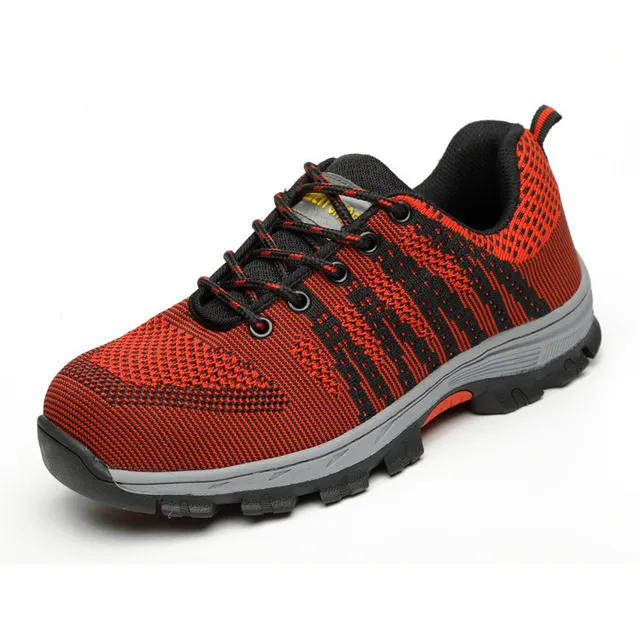 free shipping four seasons fly weave labor safety shoes proof