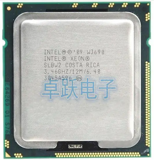 Процессор Intel Xeon W3690 w3690 cpu/3,46 ГГц/LGA1366/12 МБ кэш L3/шесть ядер/серверный cpu, работа