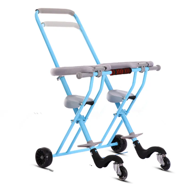 

Baby Stroller for Twins Portable Triciclo Infantil Double Stroller Folding Baby Carriage Shock Child tricycle Bike Trolley