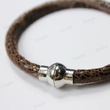 

AaaZee 4 sets 6mm Hole Silver Magnetic Clasp Connectors for DIY Bracelet Jewelry Making, Magnet Thickened