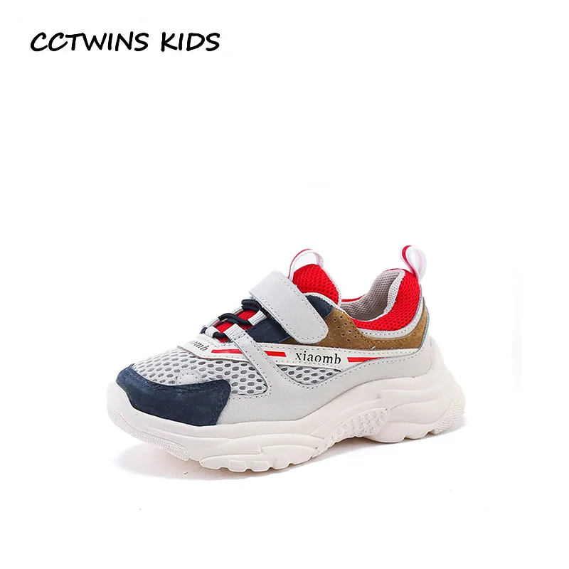

CCTWINS Kids Shoes 2019 Spring Girls Breathable Trainer Babys Boys Fashion Sport Sneakers Children Genuine Leather Shoes FS2642