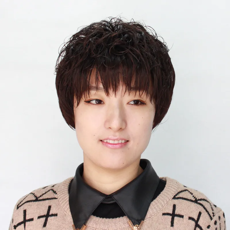 

Wig female short hair wig bulkness   wig