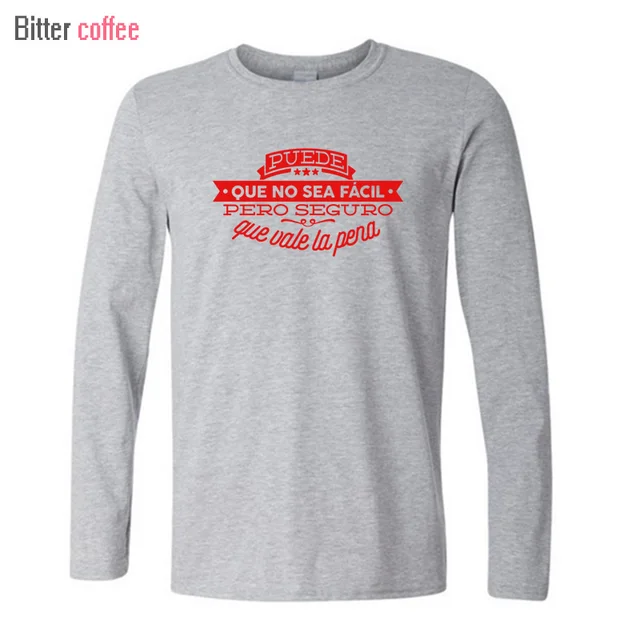 NEW Men's printing Spanish Famous Quote Inspiring Phrase Tees Shirt