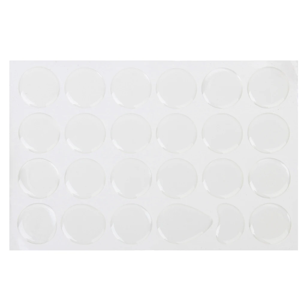 100 Piece 1 inch Crystal Clear PVC Adhesive Circles Bottle Cap Sticker for Bottle Cap DIY Crafts Supplies