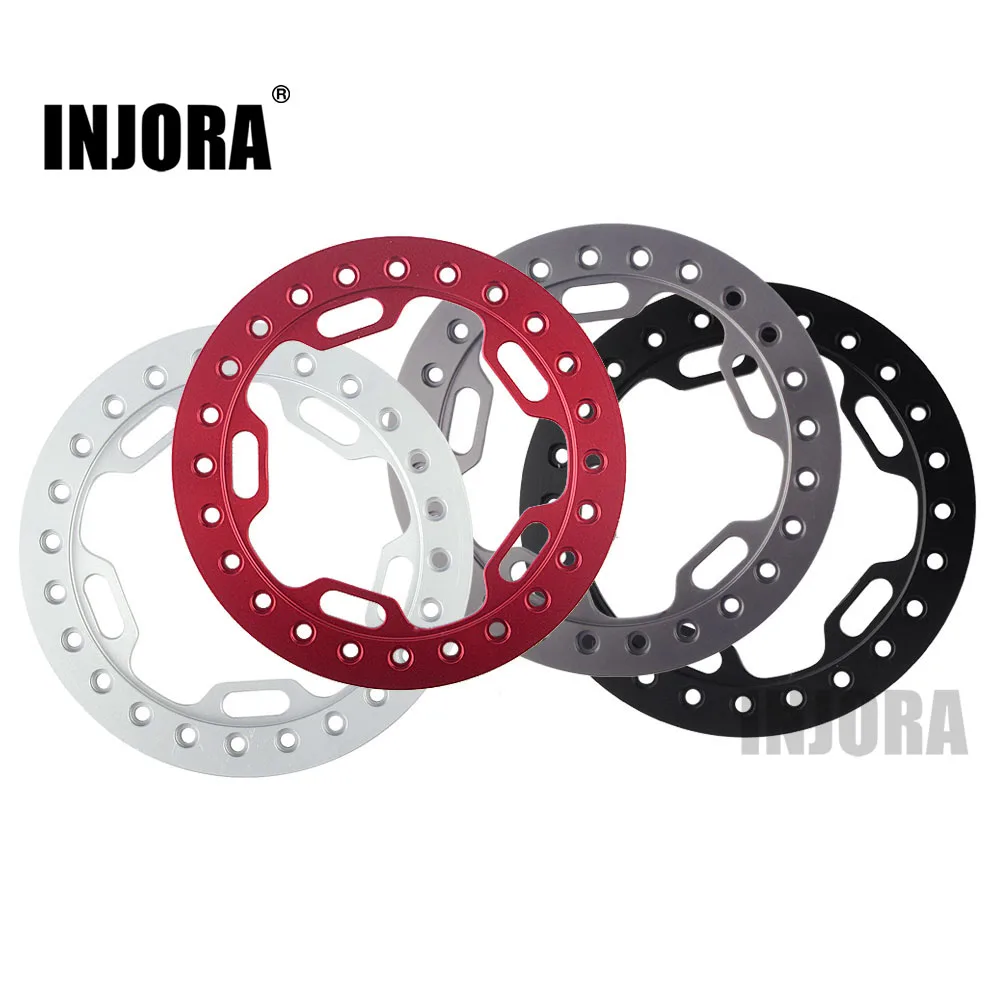 INJORA 61MM 4Pcs 2.2 Wheel Rim Outer Ring for 1/10 RC Crawler Axial SCX10 Wraith RR10 Traxxas TRX4 2.2" Wheel