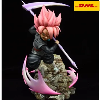 

9" Dragon Ball Statue Super Saiyan Bust Son Goku Full-Length Portrait Kakarotto Goku Black GK Action Figure Toy BOX 22CM B775