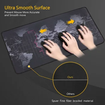 

Gaming Mouse Pad/World Map Desktop Mat Pad