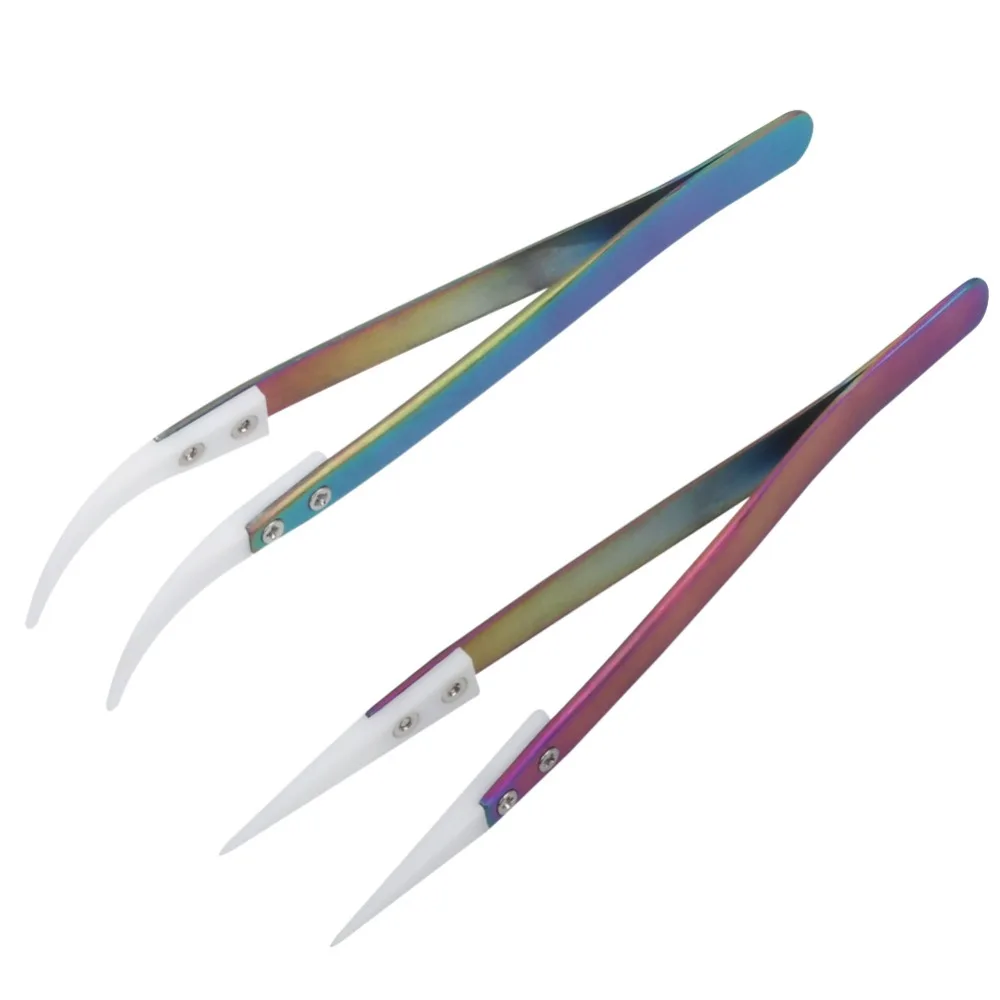 Ceramic Tweezers with Stainless Steel Handle (4)