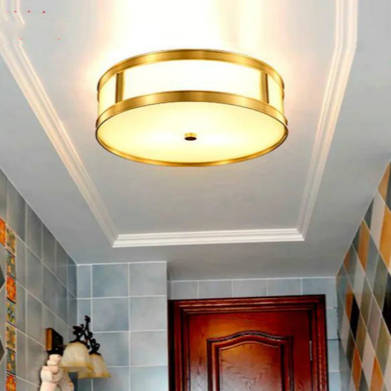 

Surface study reading Ceiling Light for student Modern Copper Led Ceiling Lamp For Living Room Dining Room Villa Hotel fixture