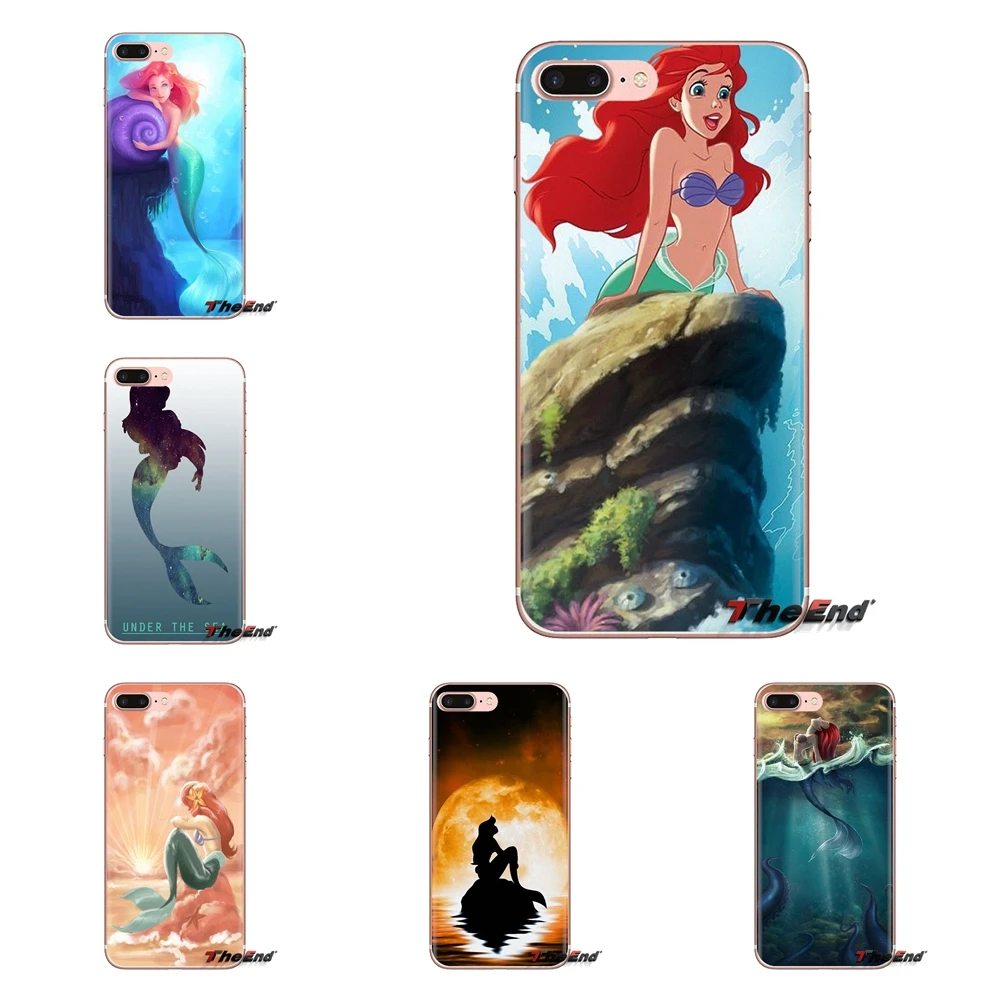 Чехол из ТПУ для Samsung Galaxy S3 S4 S5 Mini S6 S7 Edge S8 S9 S10 Plus Note 3 4 5 8 9 Ariel Sea Princess little Mermaid Girls |