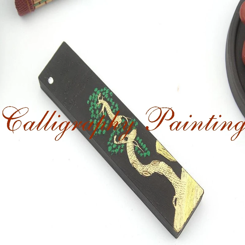 Finura de Pinheiros Fuligem InkStick Hukaiwen Pintura Pincel de Caligrafia Sumi-E