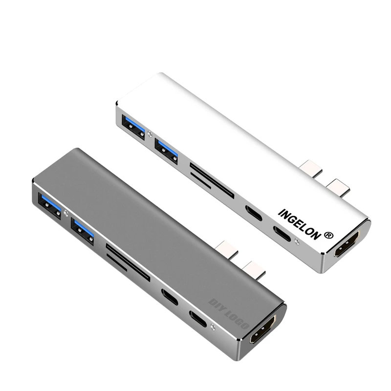 Ingelon 7 in1 hub usb 3.0 type c to hdmi hub USB-C to 4K HDMI usb c multiport SD MicroSD USB-A for Macbook pro adapter Ingelon 7 in1 hub usb 3.0 type c to hdmi hub USB-C to 4K HDMI usb c multiport SD MicroSD USB-A for Macbook pro adapter