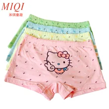 4pcs/set cotton Panties For Girls Kids Short Briefs baby girl underwear, children underwear child cute cartoon shorts Under