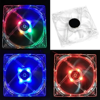 

Fashion High Quality Power Supply Fan Computer LED Monopolar Light Fan Cooler Fan Cool Glare Red Blue Green White Multicolored