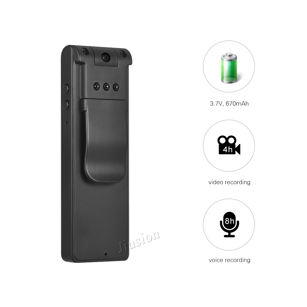 Digital Voice Recorder Pen Support 8-hour Record, Mini Video Camera Full HD 1080P with IR Infrared Night Vision