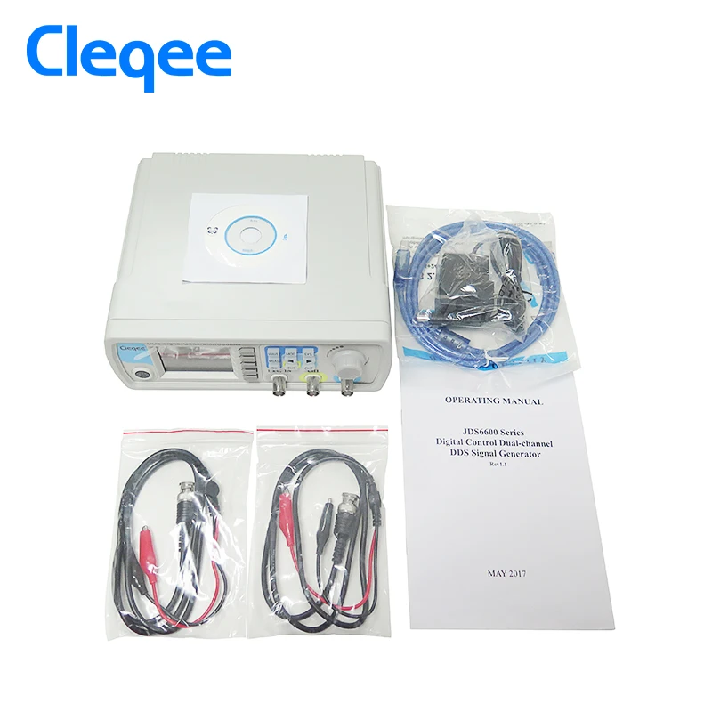 Cleqee JDS6600-15M JDS6600 серия 15 МГц цифровой контроль двухканальный DDS функция генератор сигналов частотомер произвольный