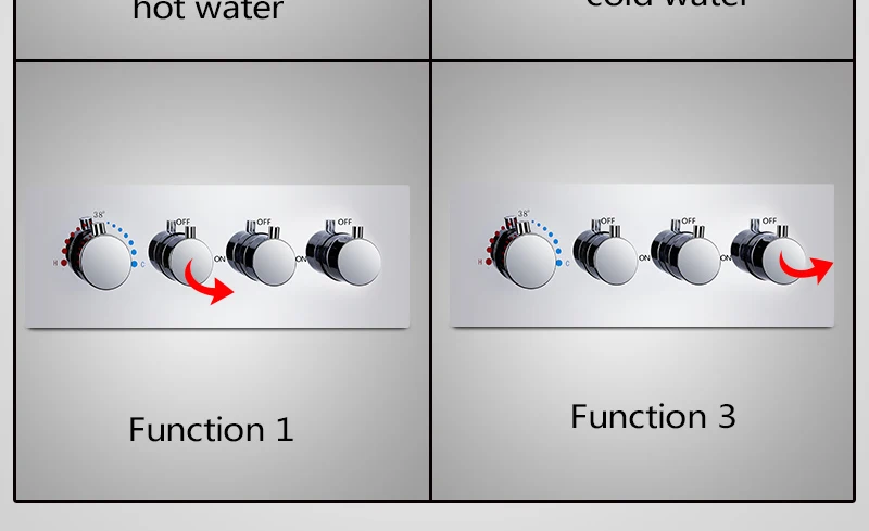 DCAN Wall Mounted Mixer Copper Wall Box Mixing Valve Switch Valve Constant Temperature Concealed Shower Switch Concealed Taps (17)