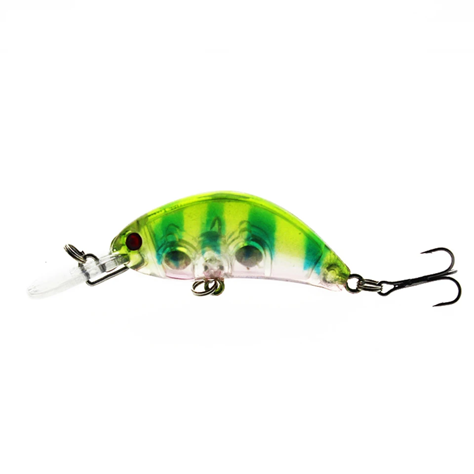 

1PCS Crankbait Plastic Wobbler Fishing Lure 5.5CM 3.9G Swimbait Pesca Isca Artificial Bait 10# Hooks Fishing Tackle 5 Colors