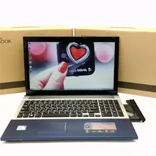 15 дюймов игровой ноутбук Записные книжки компьютер с DVD 8 ГБ DDR3 ОЗУ 750 ГБ HDD в тел Celeron J1900 Quad Core 2.0 ГГц WI-FI веб-камера HDMI