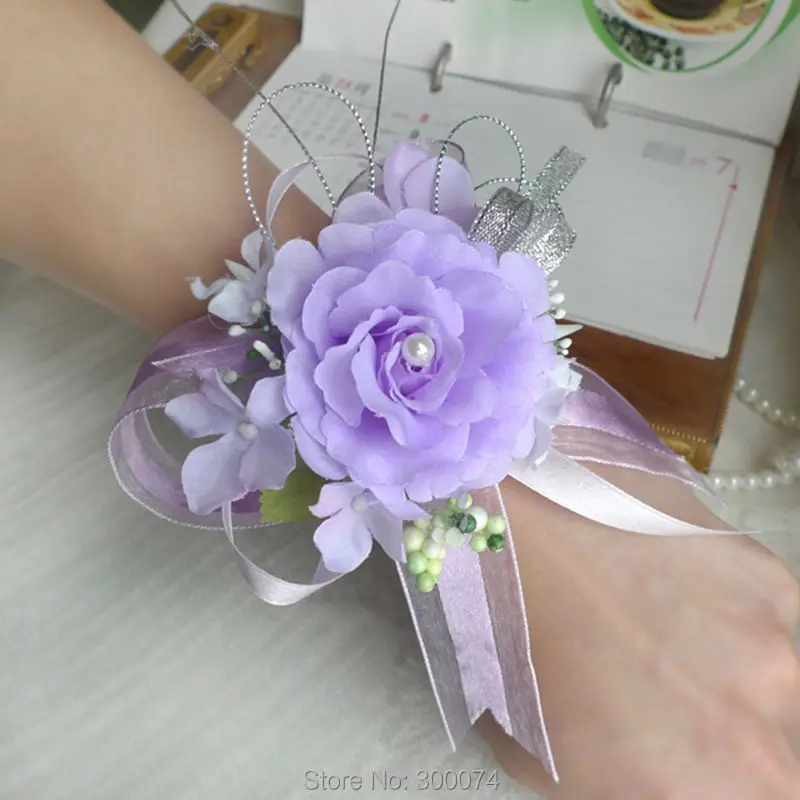 Purple blue flowers for hand