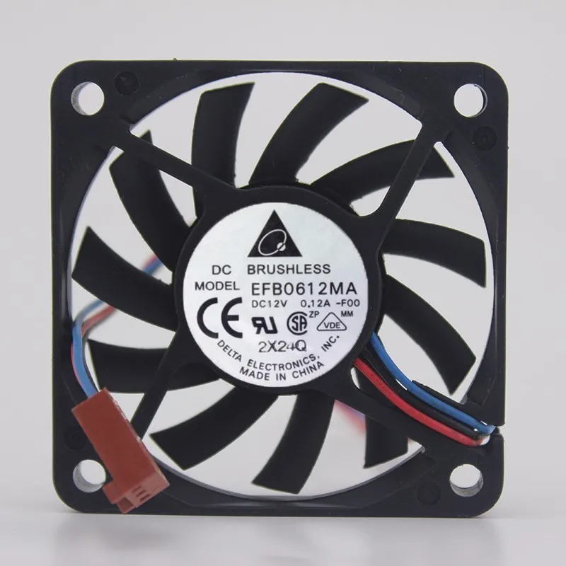 

EFB0612MA 6CM 60*60*10MM 6010 DC 12V 0.12A Ball Bearing Cooling Fan