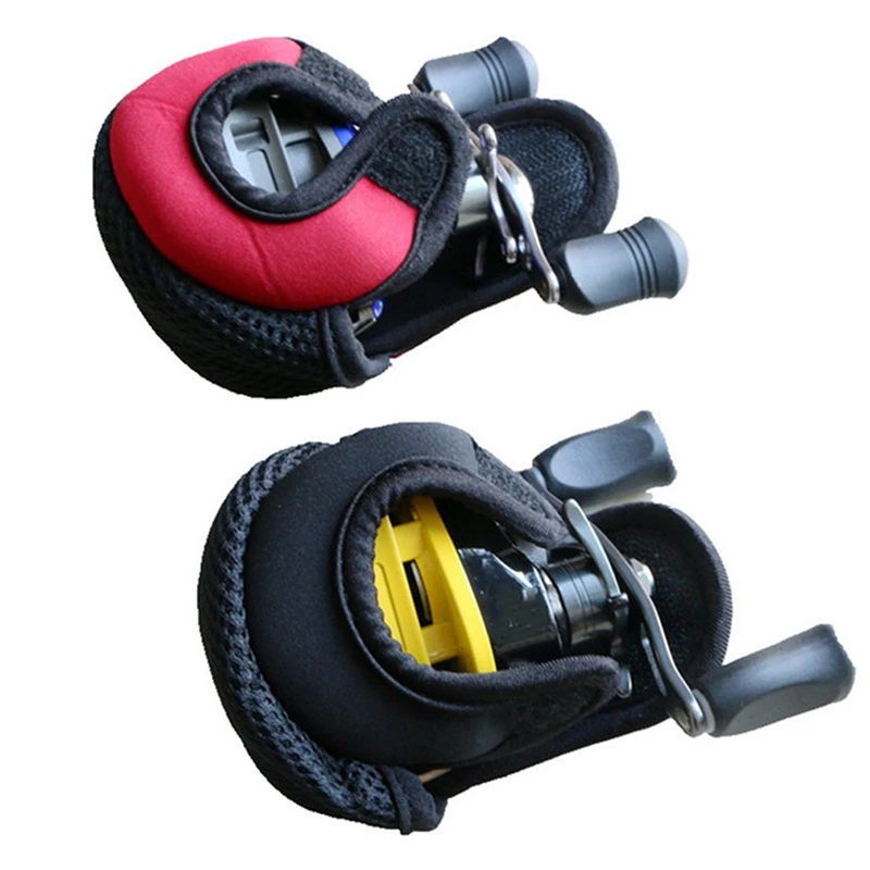 

Portable Fishing Casting Reel Bag Fishing Lure Drum Reels Protection Casing Jacket Elastic Bags Wheel Bag Accessories