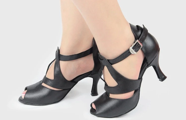 

2019 Shoes Woman Genuine Leather Sheepskin Women's Latin The Modern Dance Shoes High Heeled Soft Adult Dance Shoes