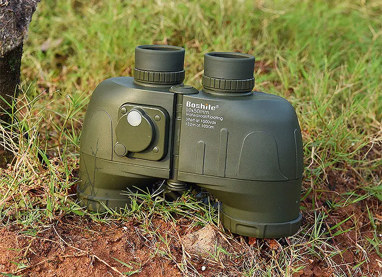 Nitrogênio à Prova Boshile Binóculos Telescópio Dwaterproof Água Grande Rangefinder Bússola Poderosa Profissional Militar Caça hd Marinha 10x50 20 Telescópio e binóculos