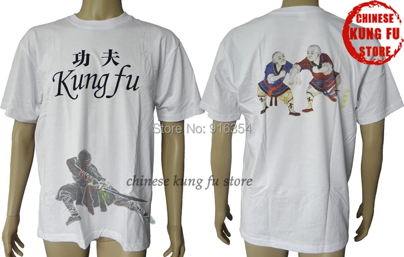 

Popular Heavyweight Cotton Shaolin Kung fu T-shirts Wushu Martial arts Clothes