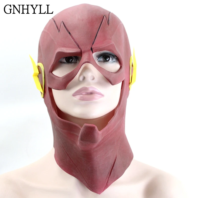 Buy GNHYLL Flash Mask DC Barry Allen Mask Cosplay Costume Prop Halloween Red