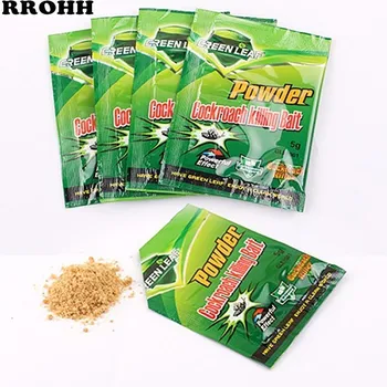

20Packs Green Leaf Pest Control Effective Killing Cockroach Bait Powder Cockroach Repeller Insect Roach Killer Insect