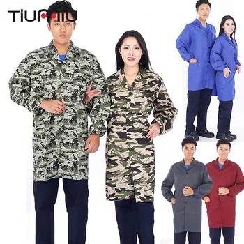 

Unisex Dustproof Workshop Uniform Long Sleeve Protective Worker Boiler Suit Food Service Clean Clothing Women Men Overalls